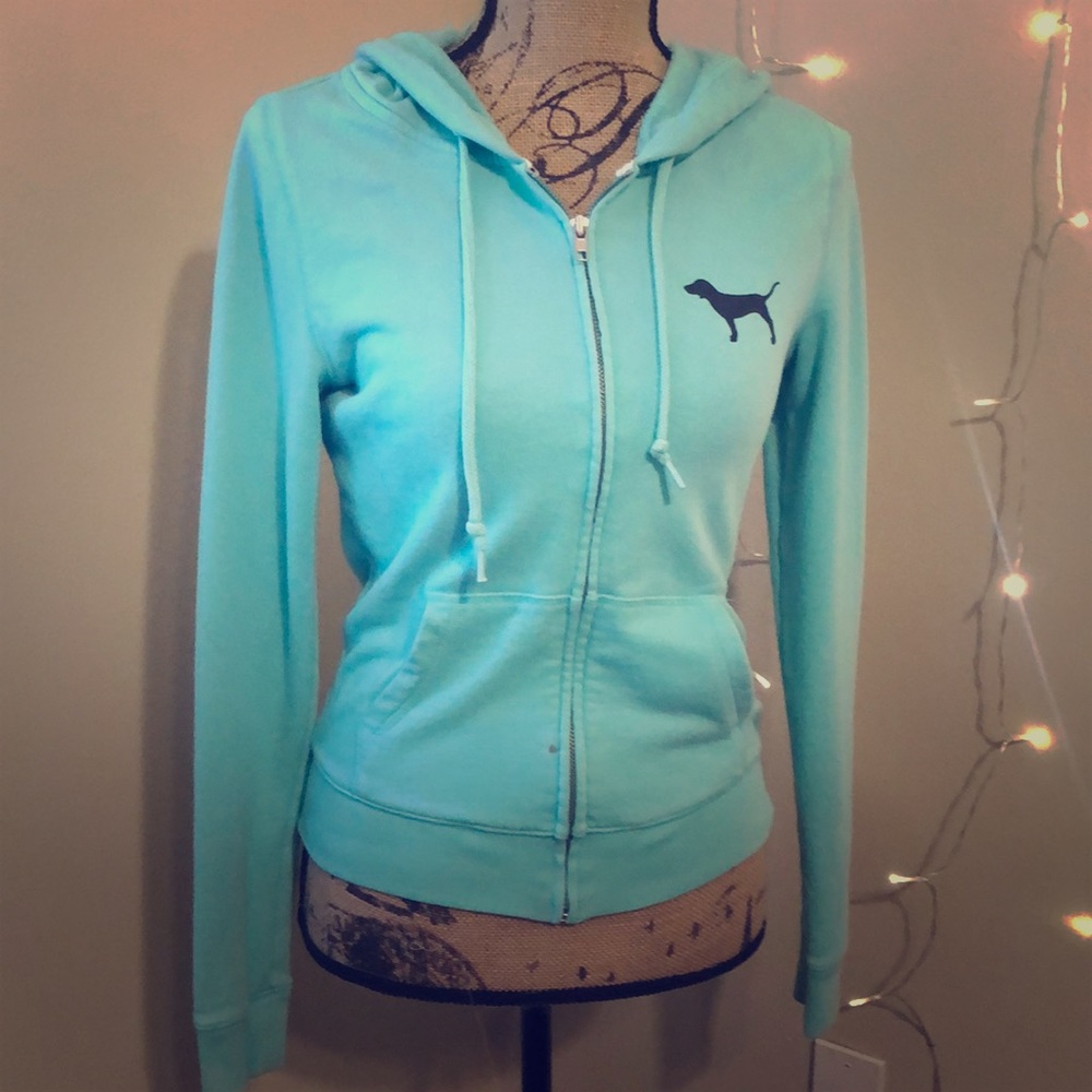 VS Pink Zip Hoodie Sweatshirt